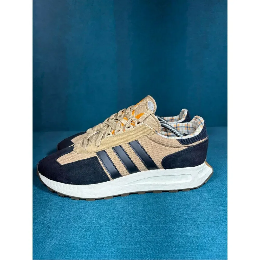 Adidas Retropy E5 Beige Navy Orange Men’s Size 13 Boost Lifestyle Sneakers GX657